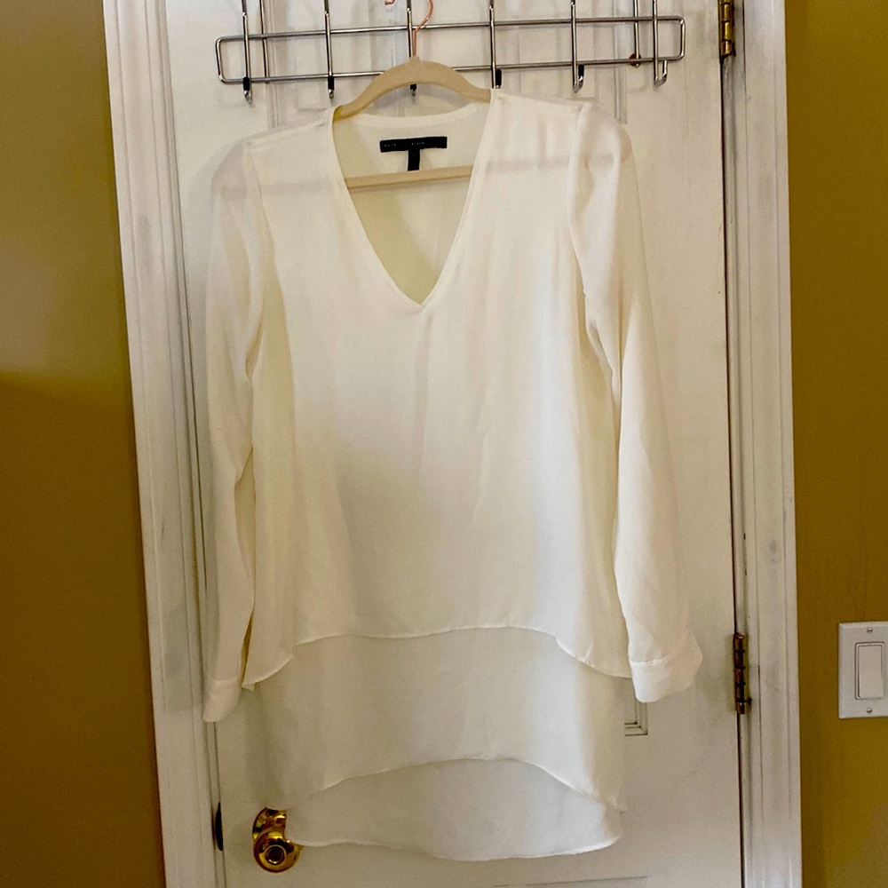 V neck long sleeve tunic